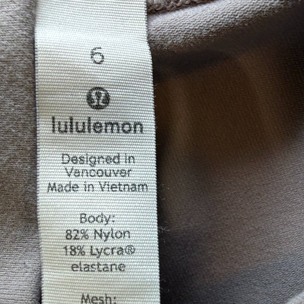 LULULEMON Wunder Under High Rise Tech Mesh Pant Gray 6 and FREE TOTE! - Picture 12 of 16